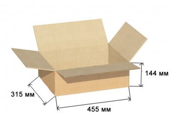 Коробка четырёхклапанная 455x315x144